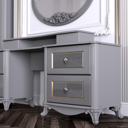 Спальный гарнитур Дивия серая фото 10