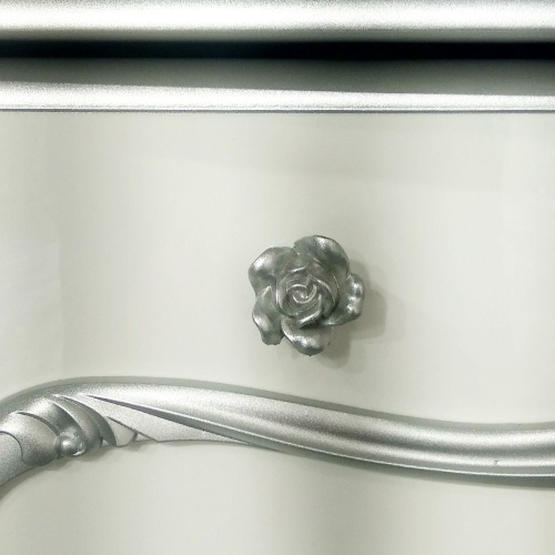 Спальня Дольче Вита с комодом (белый с серебром) фото 8