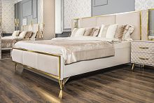 Спальня Лара 5-ств бежевый глянец