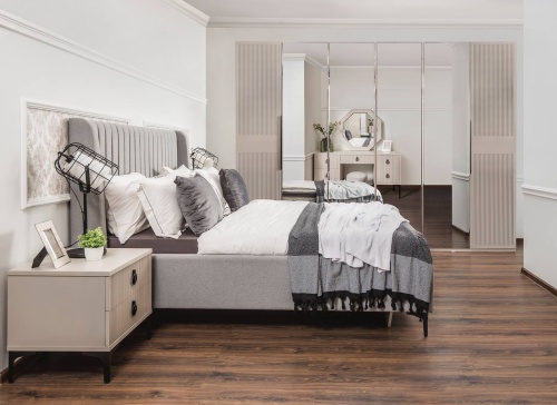 Спальня Стелла 6-ств светло серый камень фото 3