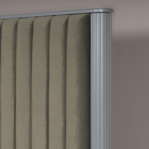 Спальня Никея 6.1К серая/зеленое изголовье фото 7