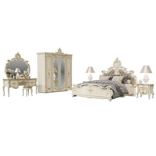 Спальня Шейх с 4 дверным шкафом (слоновая кость) фото 2