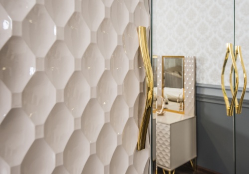 Спальня Лара 5-ств бежевый глянец фото 7