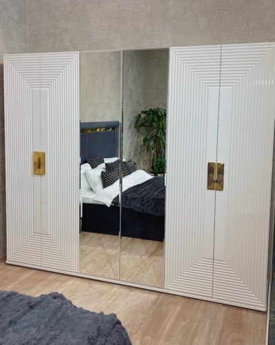 Спальная мебель “Алия” золото 6-ти дверная фото 10