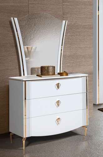 Спальня Ишим-5К белая фото 4