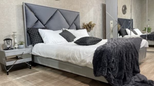 Спальная мебель “Ализе” серая серебро фото 3