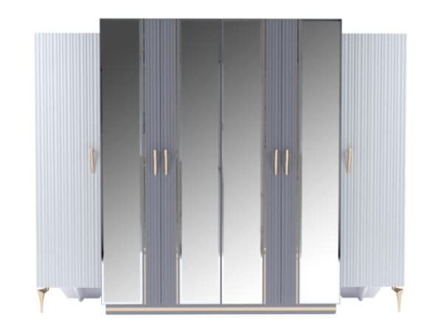 Спальная мебель “Самира” серо-белая фото 11