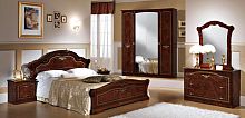 Спальня с 4-дверным шкафом Ирина (орех глянец)