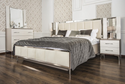 Спальня Гравита 5-ств белый глянец фото 4