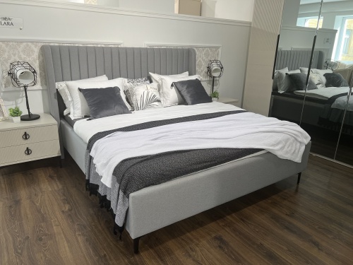 Спальня Стелла 4-ств светло серый камень фото 7