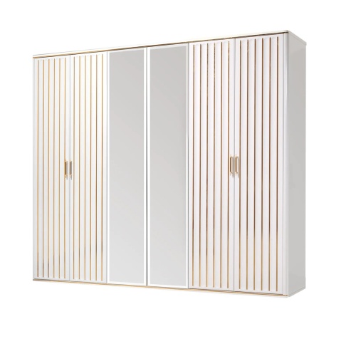 Спальный гарнитур с 6-дверным шкафом Стамбул (синий) фото 2