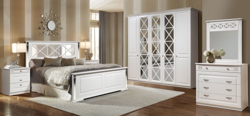 Спальня Прованс-5 белая фото 2