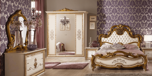 Спальня с 4-дверным шкафом Анита (беж) фото 2