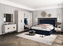 Спальная мебель “Алия” золото 6-ти дверная