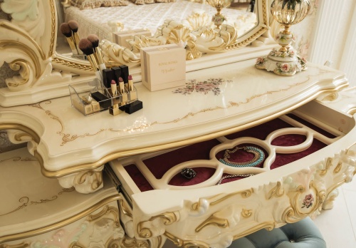 Спальня Барокко Люкс (слоновая кость/золото) фото 6