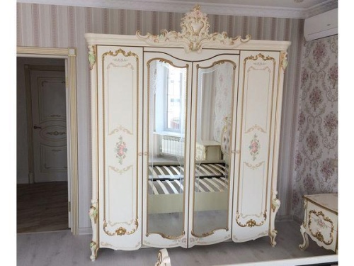 Спальня Шейх с 4 дверным шкафом (слоновая кость) фото 4