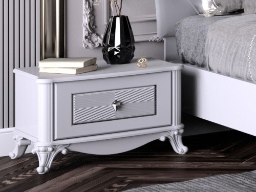 Спальный гарнитур Дивия белая фото 10