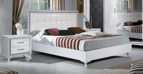 Спальня Дана белая/серебро фото 4