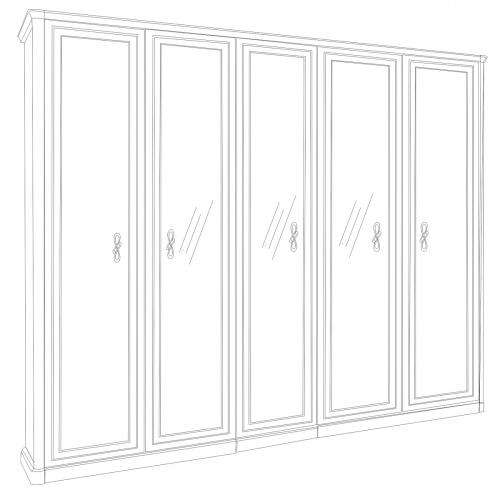 Спальня Натали 5-ств белый глянец фото 10