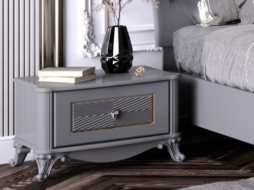 Спальный гарнитур Дивия серая фото 9