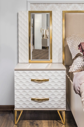 Спальня Лара 4-ств белый глянец фото 7