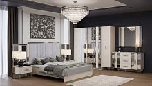 Спальная мебель “Галакси” сатин серебро