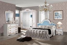 Спальня Рим 5.1П с голубым изголовьем без изножья