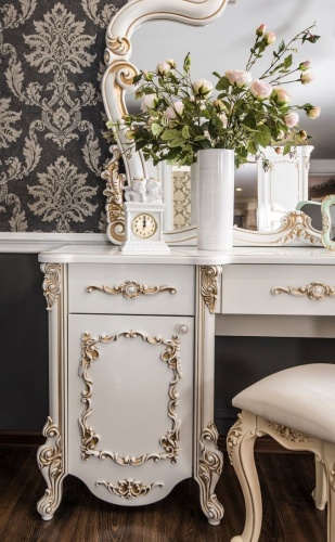 Спальня Флоренция 5-ств белый перламутр глянец фото 12