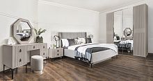 Спальня Стелла 4-ств светло серый камень