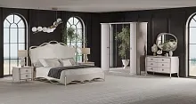 Спальня "Верона" (Кровать 1,8; 2 тумбы; Комод с зеркалом; Шкаф 5 дверный)