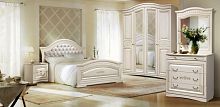 Спальня Венера (кровать 1,6 м.; шкаф 4-х дв.; комод) белый жемчуг