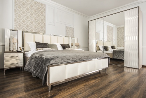 Спальня Гравита 5-ств белый глянец фото 2