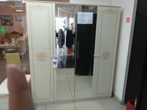 Спальня с 4-дверным шкафом Грация (слоновая кость) фото 8